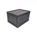 53L Black plastic folding box